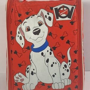 Vintage Wiz Too! 1990’s Disney 101 Dalmatians Vinyl Insulated Bag Backpack RARE